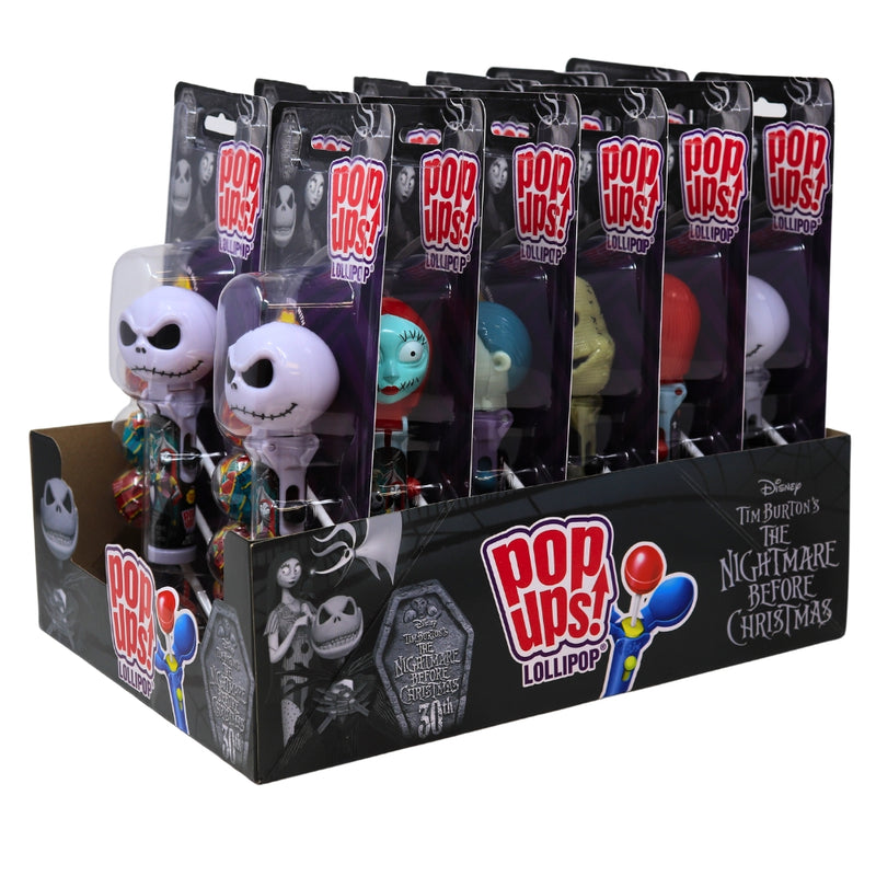 Nightmare Before Christmas Pop Ups Lollipops Singles 36g - 12 Pack