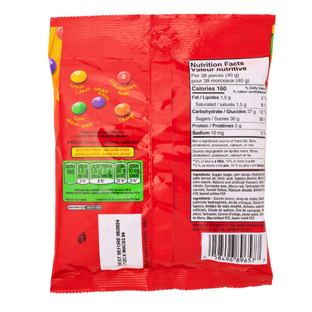 Skittles Original Candies 191 g - 12 pack Nutrition Facts Ingredients