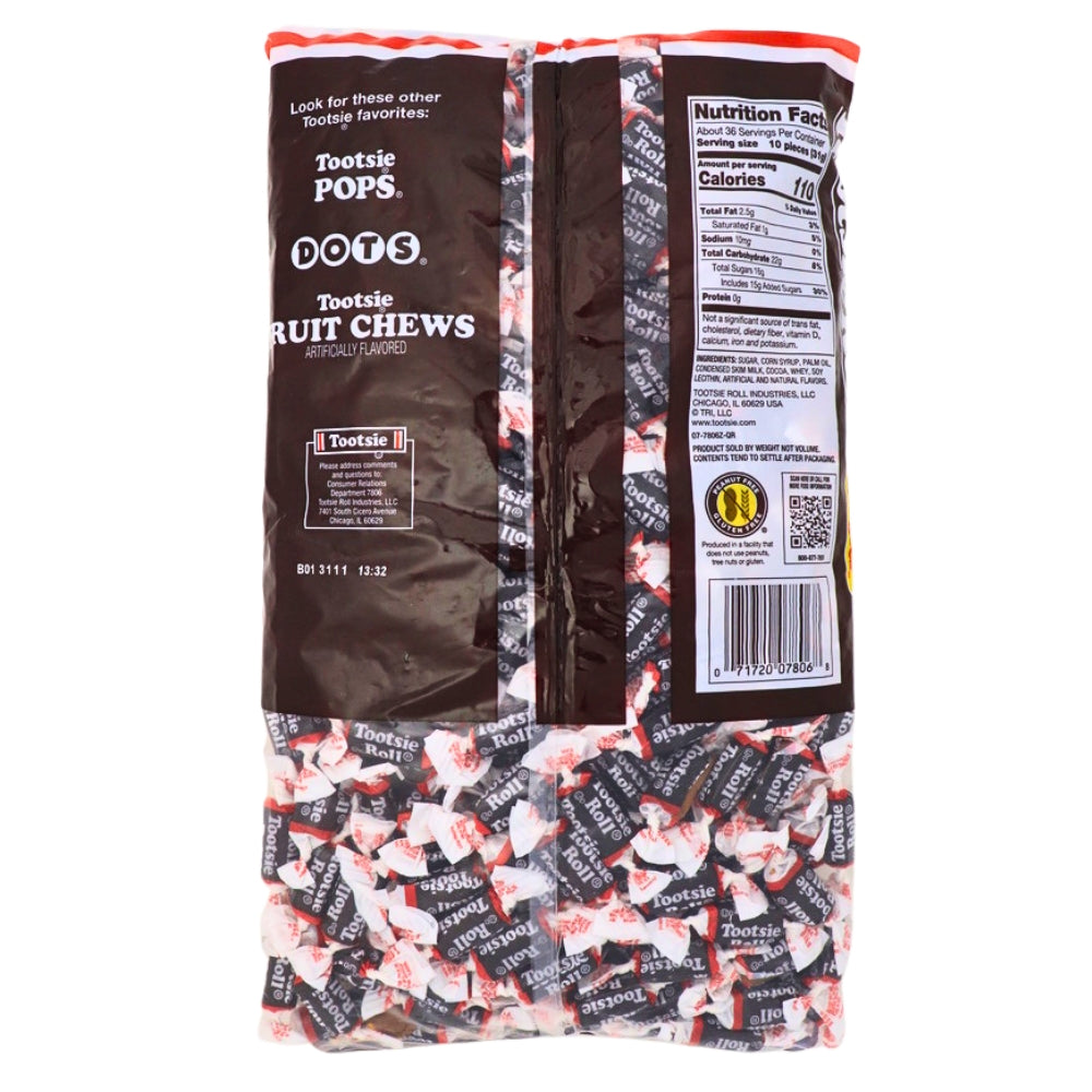Tootsie Roll Midgees Candy 360 Pieces - 1 Pack Nutrition Facts Ingredients