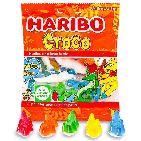 Haribo Croco Gummi Candy 120g - 30 Pack