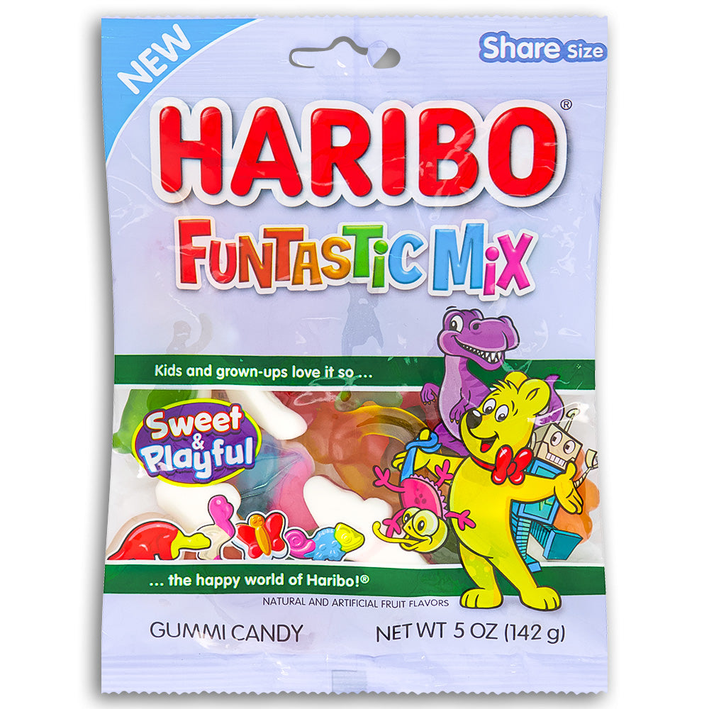 Haribo Funtastic Mix Gummy Candy 5oz - 12 Pack