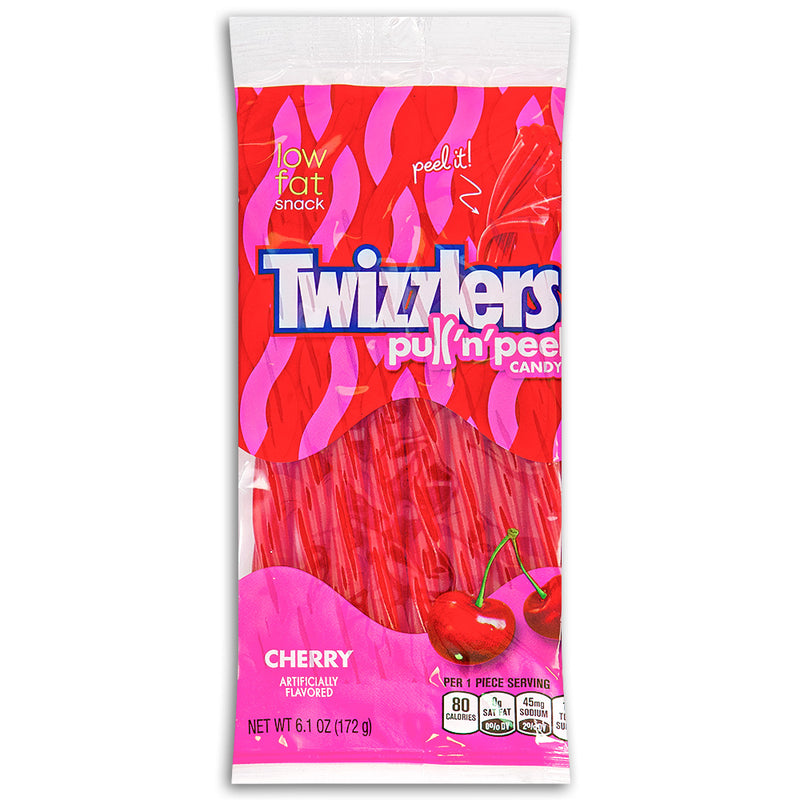 Twizzlers Pull-N-Peel Cherry Candy 6.1oz - 12 Pack
