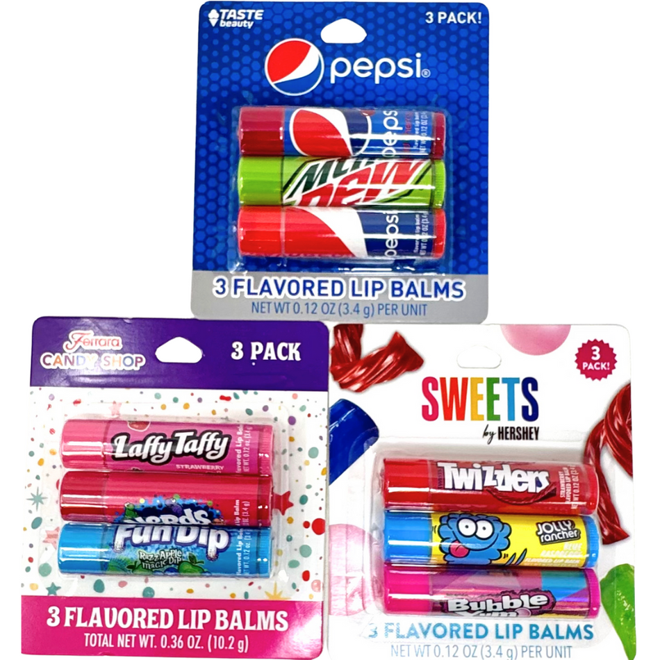 Candy/Soda Lip Balm 3 Pack 3.4g each