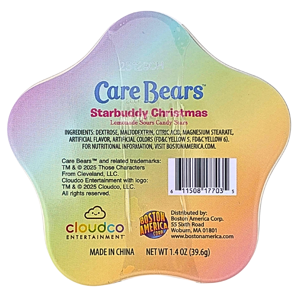 Care Bears Starbuddy Christmas Tin - 1.4oz