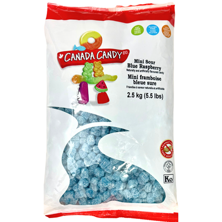 CCC Sour Mini Blue Raspberries - 2.5kg