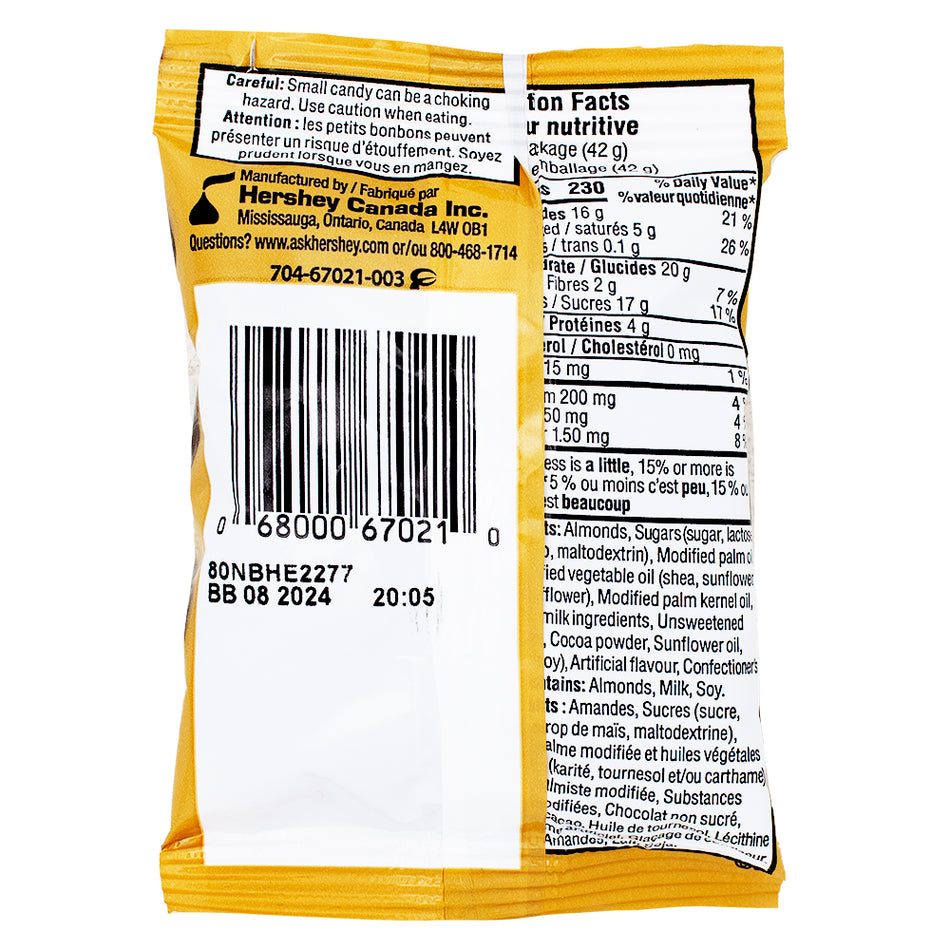 Glosette Almonds -42g 18 Pack Nutrition Facts Ingredients