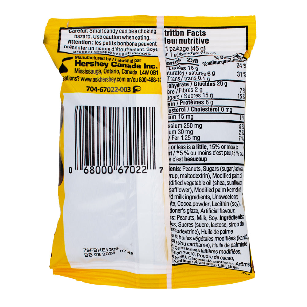 Glosette Peanuts - 45g 18 Pack Nutrition Facts Ingredients