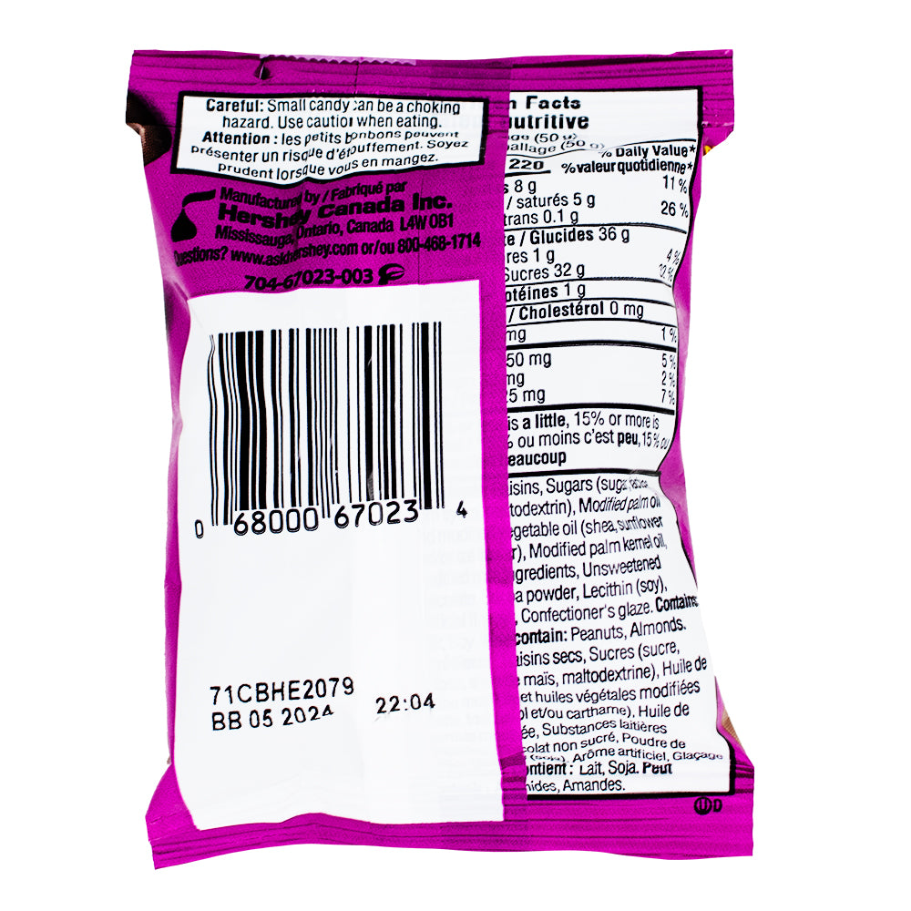 Glosette Raisins - 50g 18 Pack Nutrition Facts Ingredients