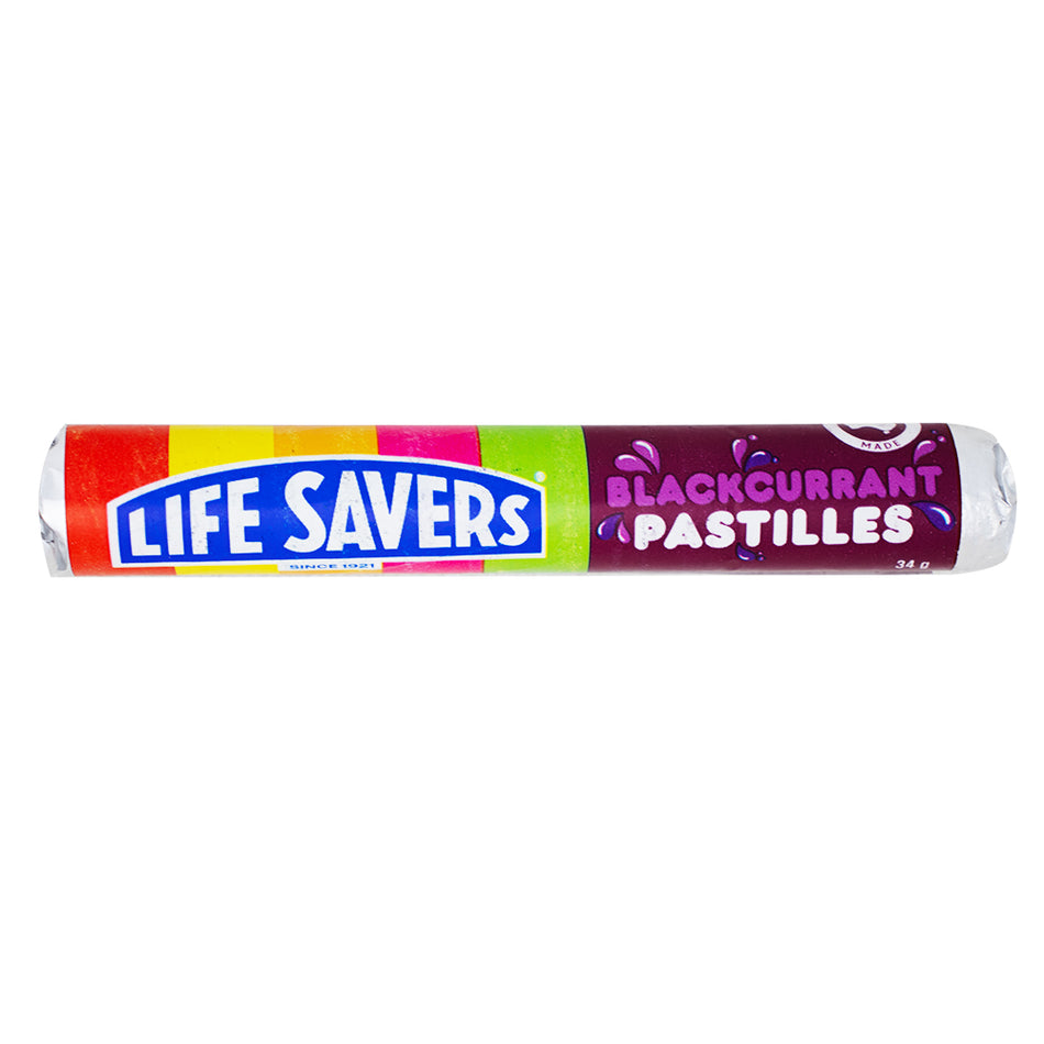 Lifesaver Blackcurrant Pastilles 34g (Aus) - 24 Pack