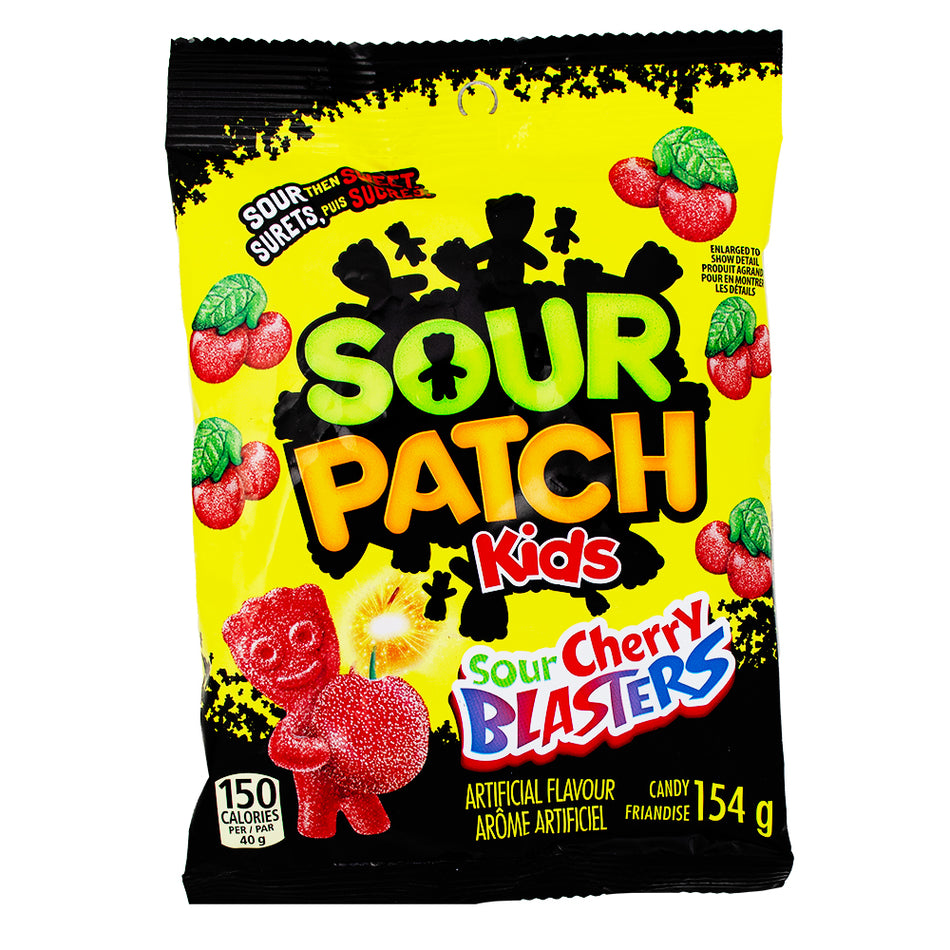 Maynards Sour Patch Kids Sour Cherry Blasters 154g - 18 Pack