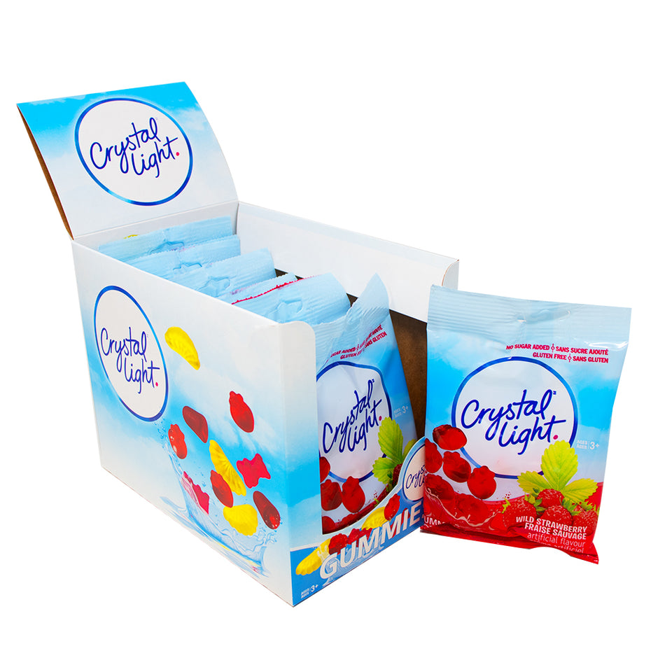 Crystal Light Sugar-Free Gummies Wild Strawberry 76g - 12 Pack