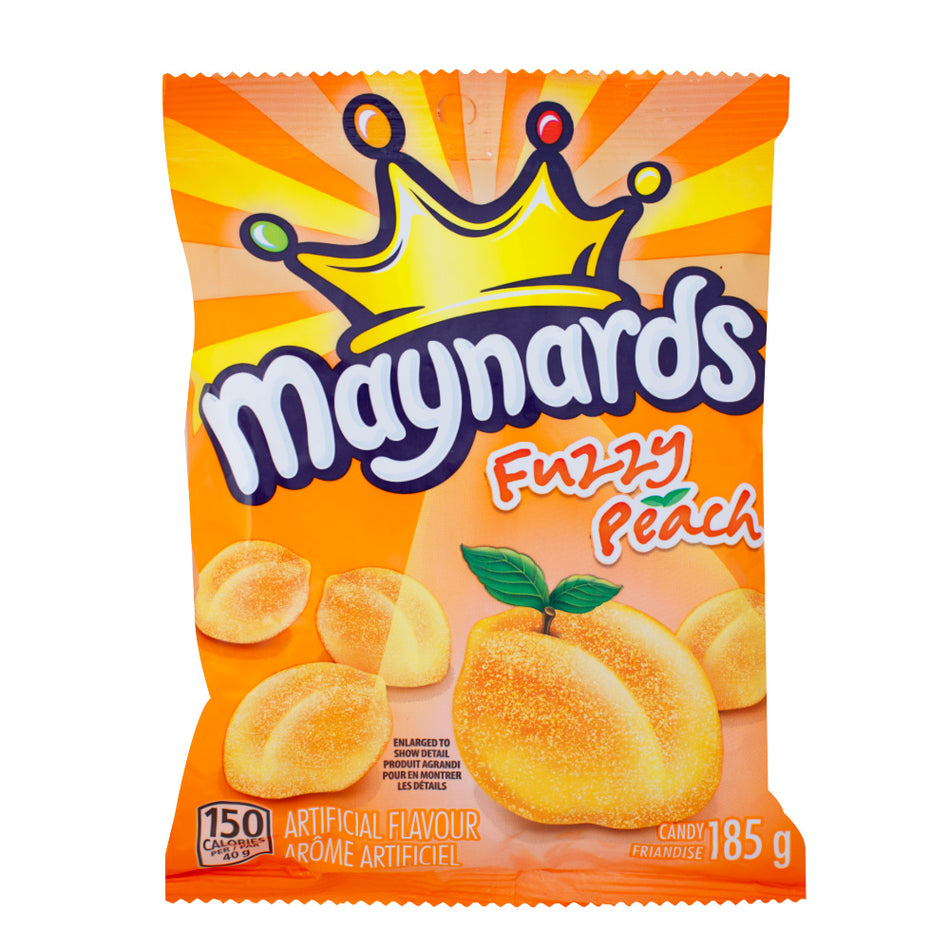 Maynards Fuzzy Peach Candy 185g - 12 Pack