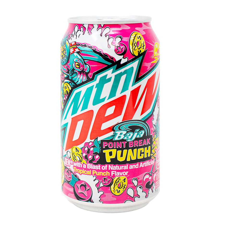 Mountain Dew Baja Point Break Punch Soda 355mL - 12 Pack