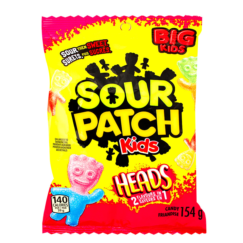 Sour Patch Kids Heads 154g - 12 Pack - Canadian Candy