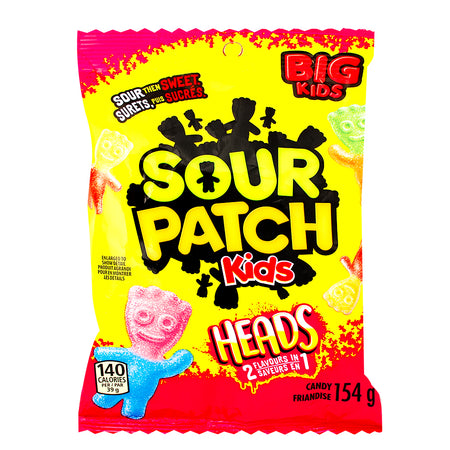 Sour Patch Kids Heads 154g - 12 Pack - Canadian Candy