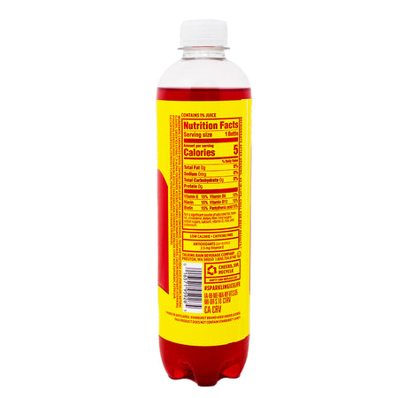 Sparkling Ice Starburst Cherry Zero Sugar 502.8mL - 12 Pack   Nutrition Facts Ingredients