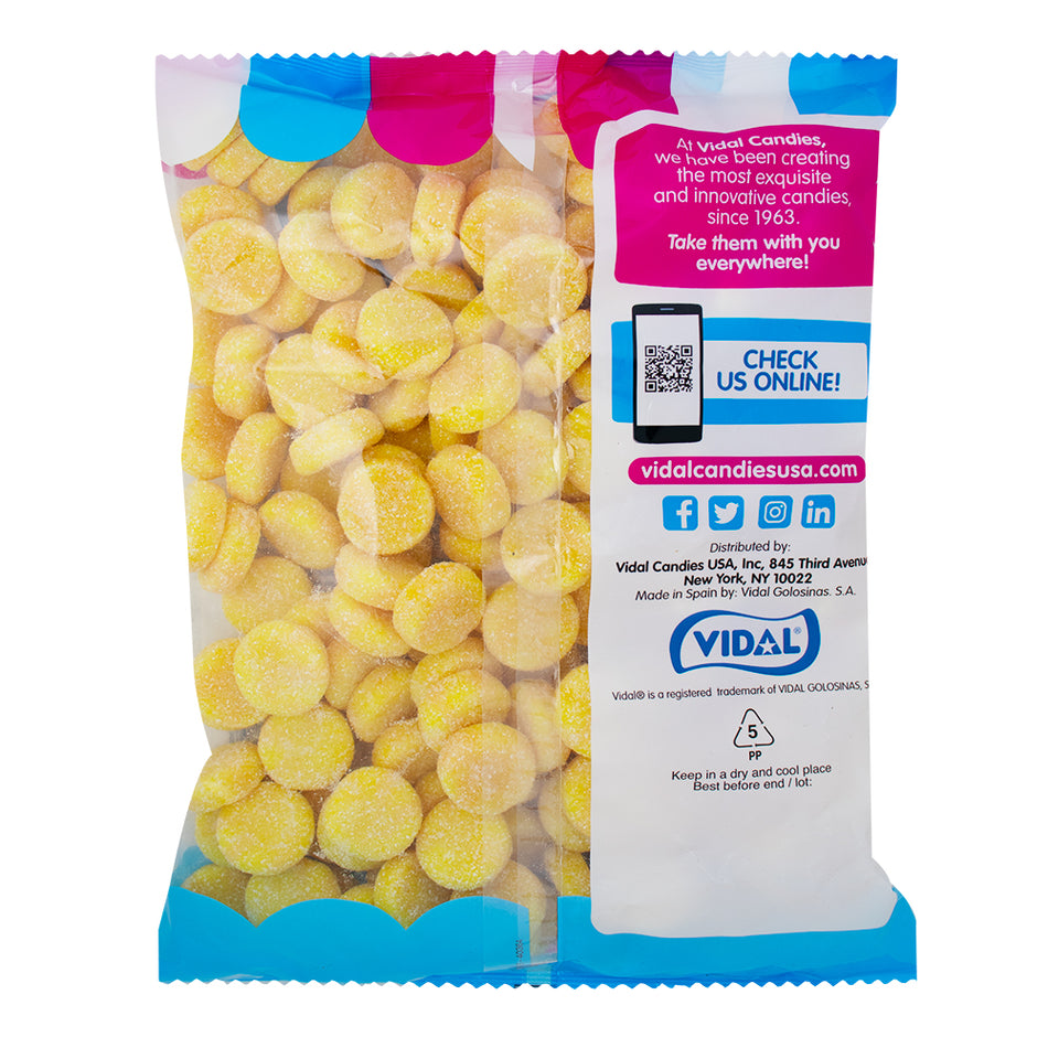 Vidal Sour Bites Pineapple & Orange 2.2lb - 1 Bag  Nutrition Facts Ingredients