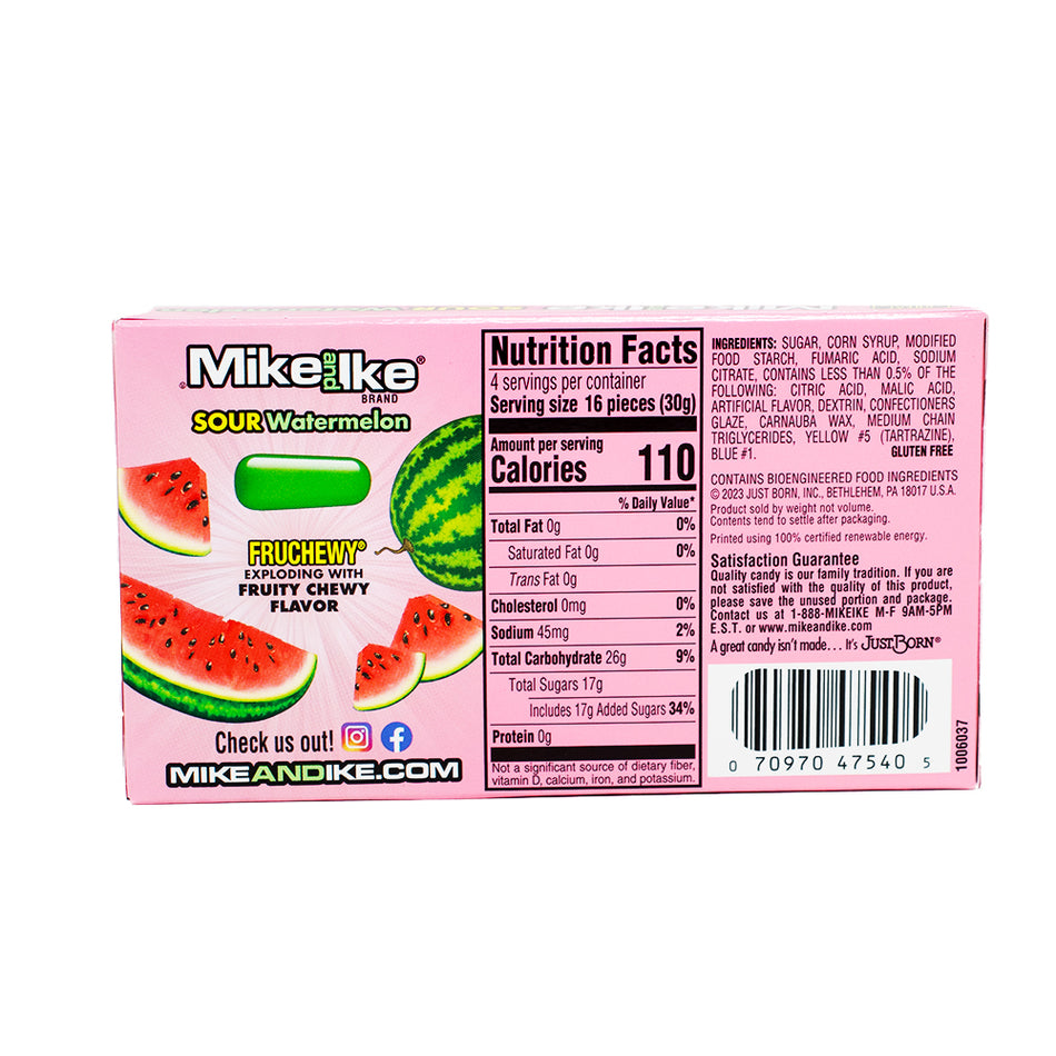 Mike and Ike Sour Watermelon 120g 