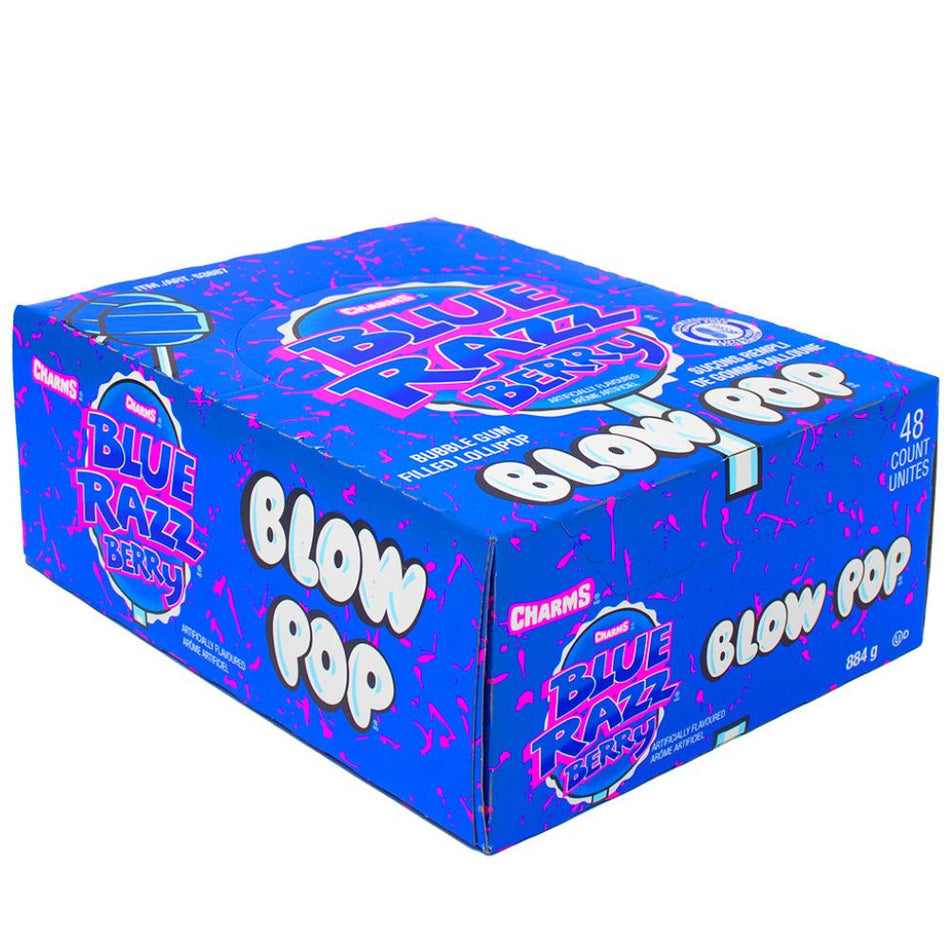 Charms Blow Pop Blue Razzberry - 48 Lollipops