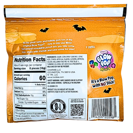 Charms Halloween Blow Pop Minis - 3oz