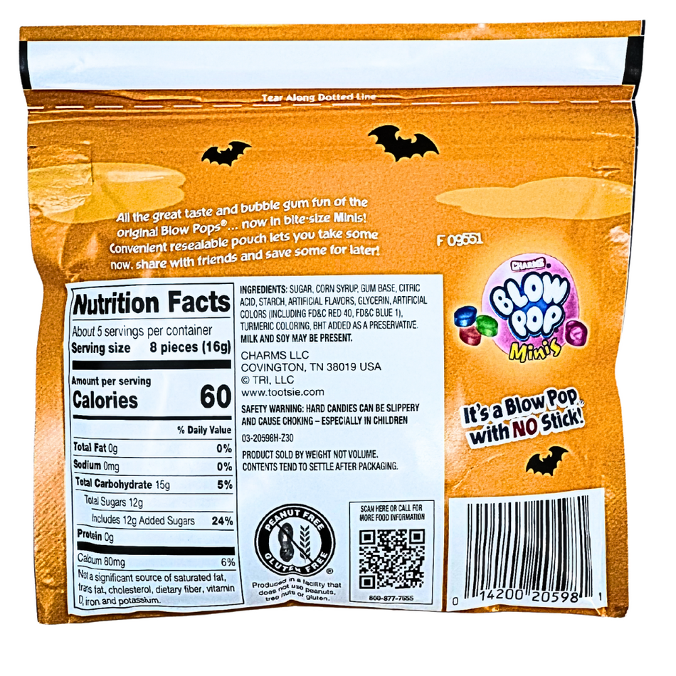 Charms Halloween Blow Pop Minis - 3oz