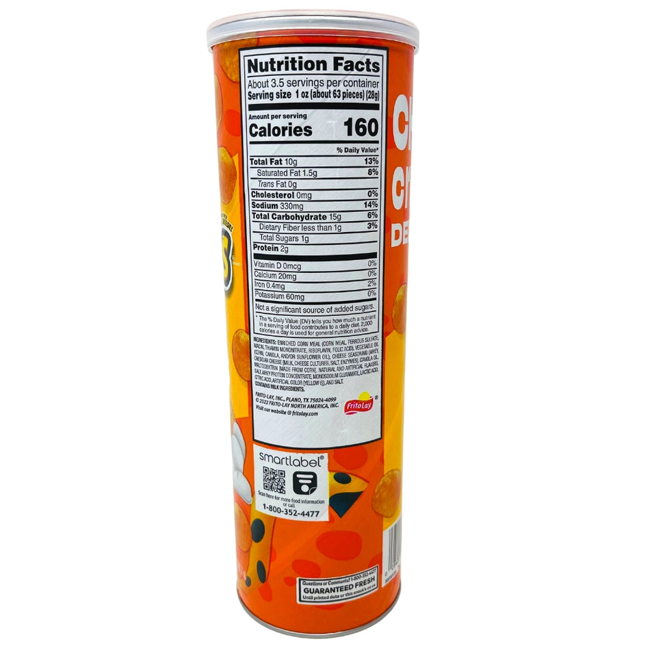 Cheetos Minis Cheddar Canister 3.625oz - Nutrition Facts Ingredients