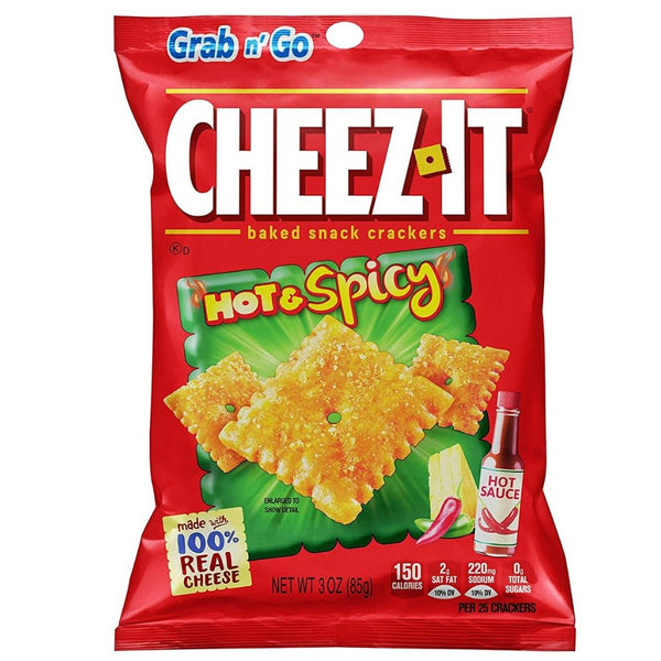 Cheez-It Hot & Spicy Crackers-3 oz. - 6 Pack