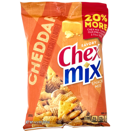 Chex Mix Cheddar Savory Snack Mix 4.5oz - 6 Pack