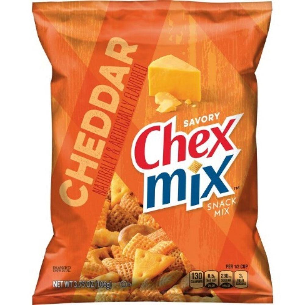 Chex Mix Cheddar Savory Snack Mix 3.75oz - 6 Pack