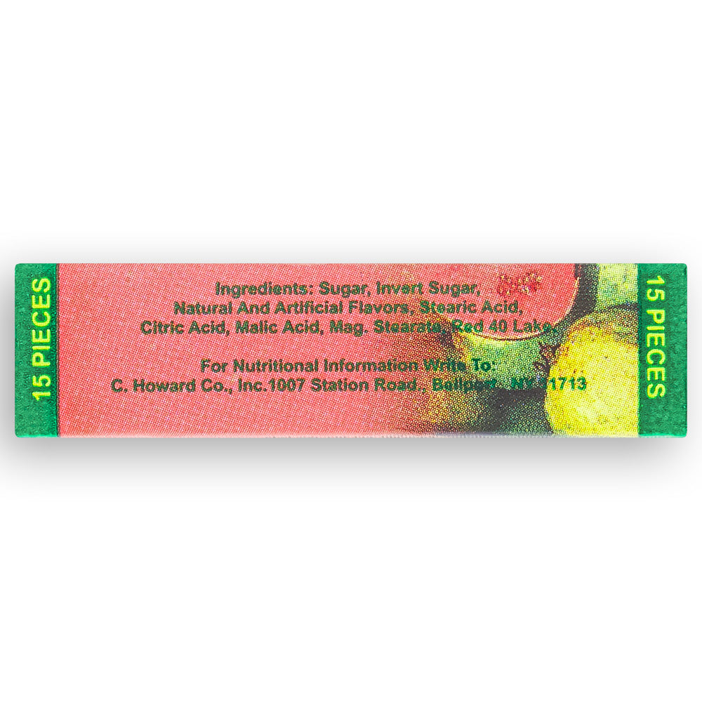 Chowards Guava Tropical Candy -  Nutrition Facts Ingredients