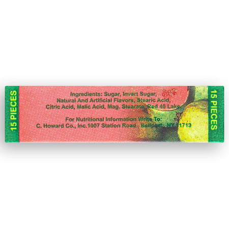 Chowards Guava Tropical Candy -  Nutrition Facts Ingredients