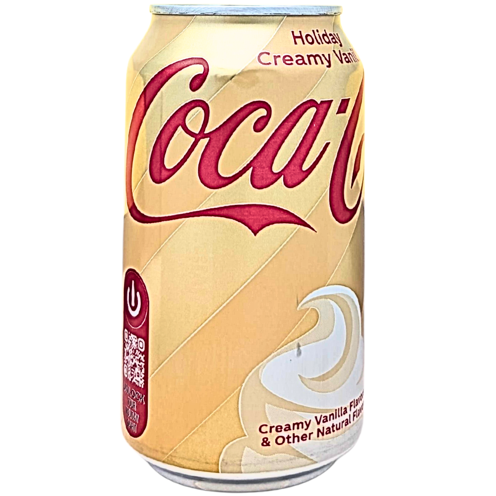 Coca Cola Holiday Creamy Vanilla Zero Sugar - 355mL