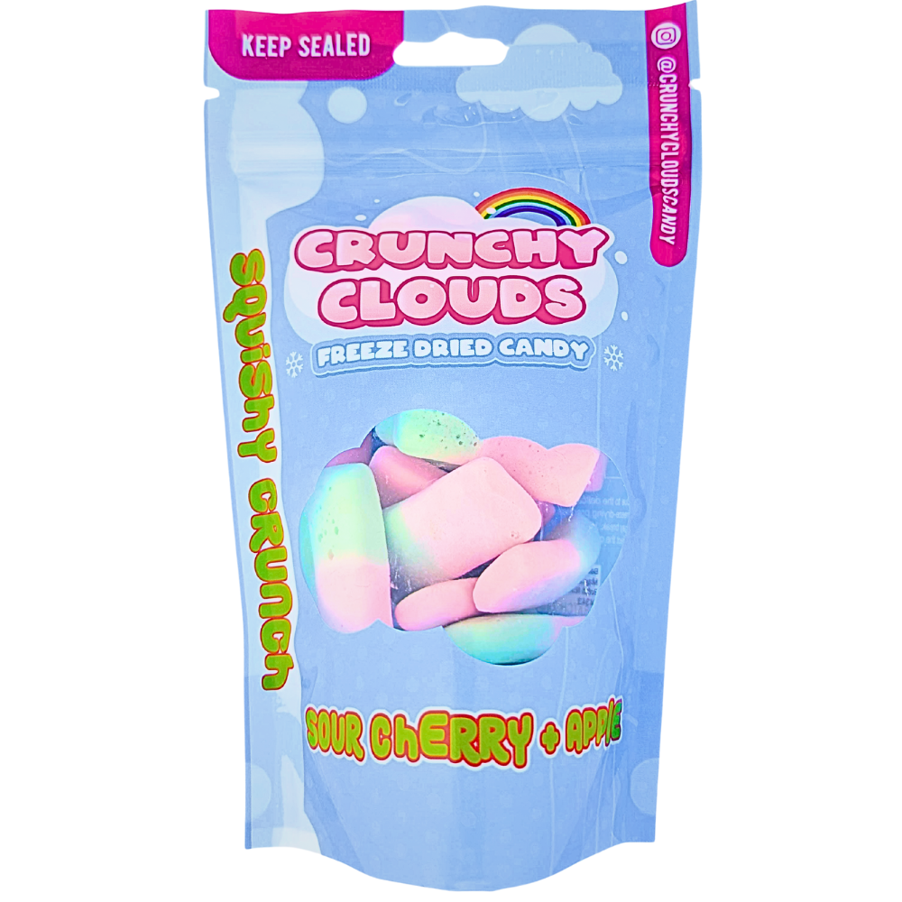 Crunchy Clouds Squashies Sour Cherry & Apple (UK) - 50g