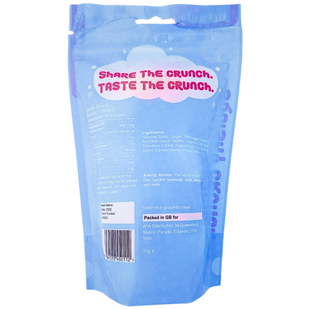 Crunchy Clouds Squashies Strawberry & Cream (UK) - 50g