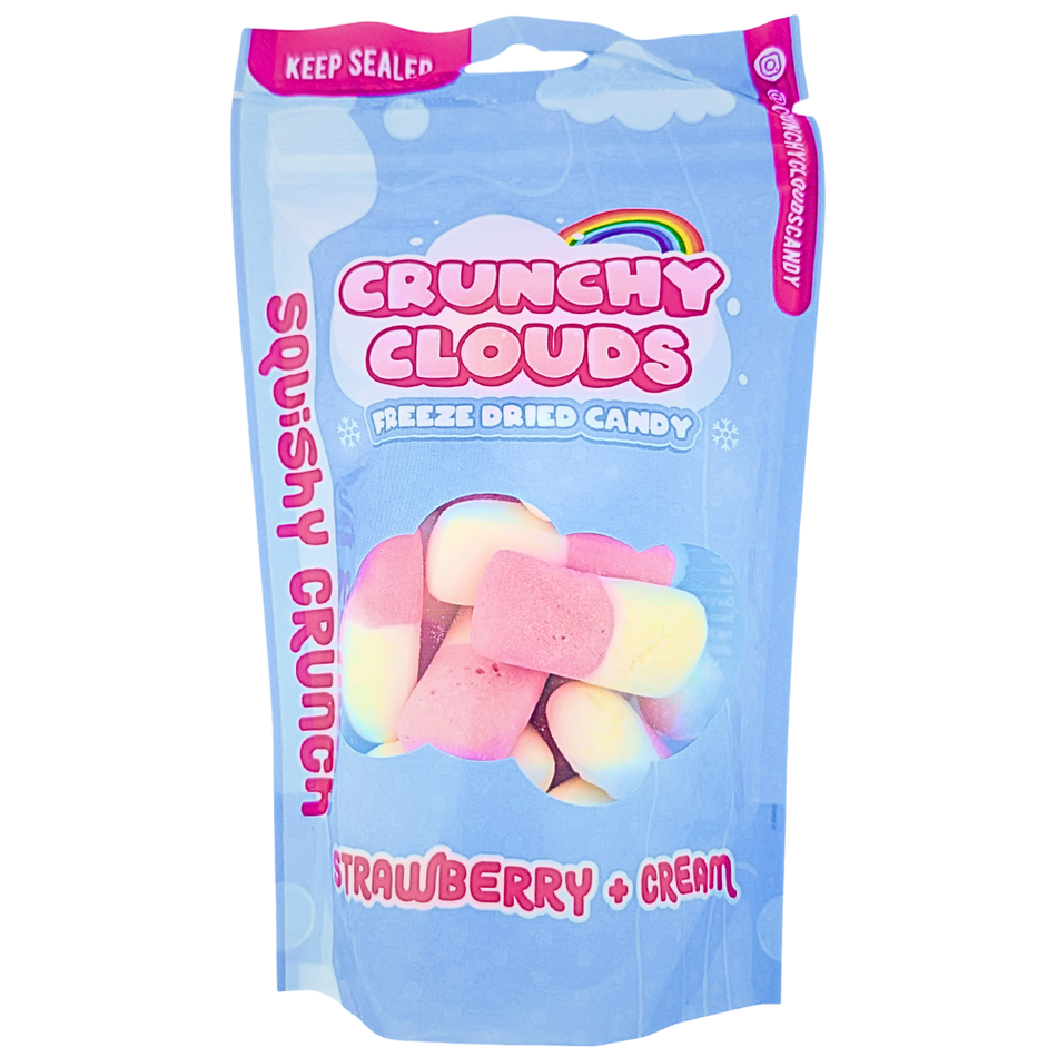 Crunchy Clouds Squashies Strawberry & Cream (UK) - 50g