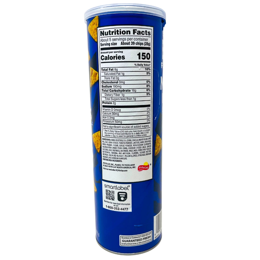 Doritos Minis Cool Ranch Canister 5.125oz - Nutrition Facts Ingredients