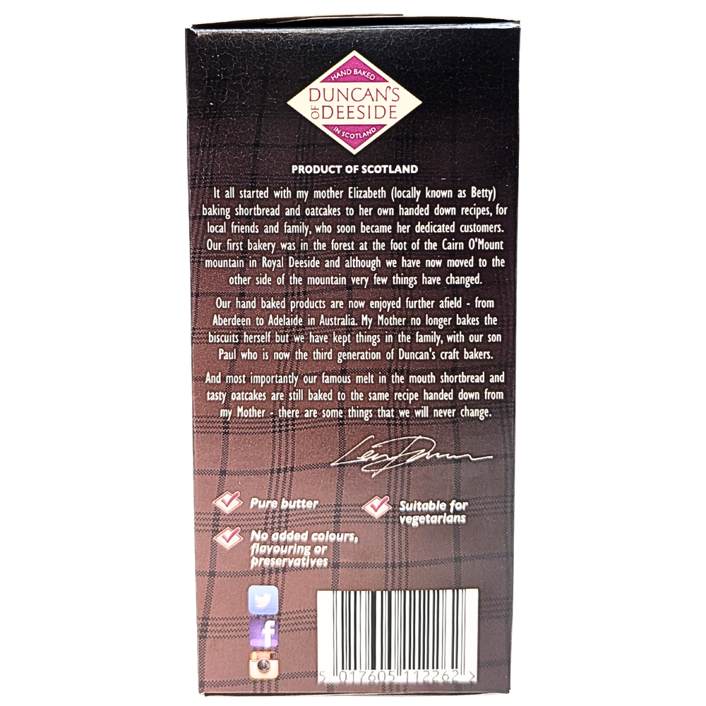 Duncan's Scottish Shortbread (Scotland) - 200g