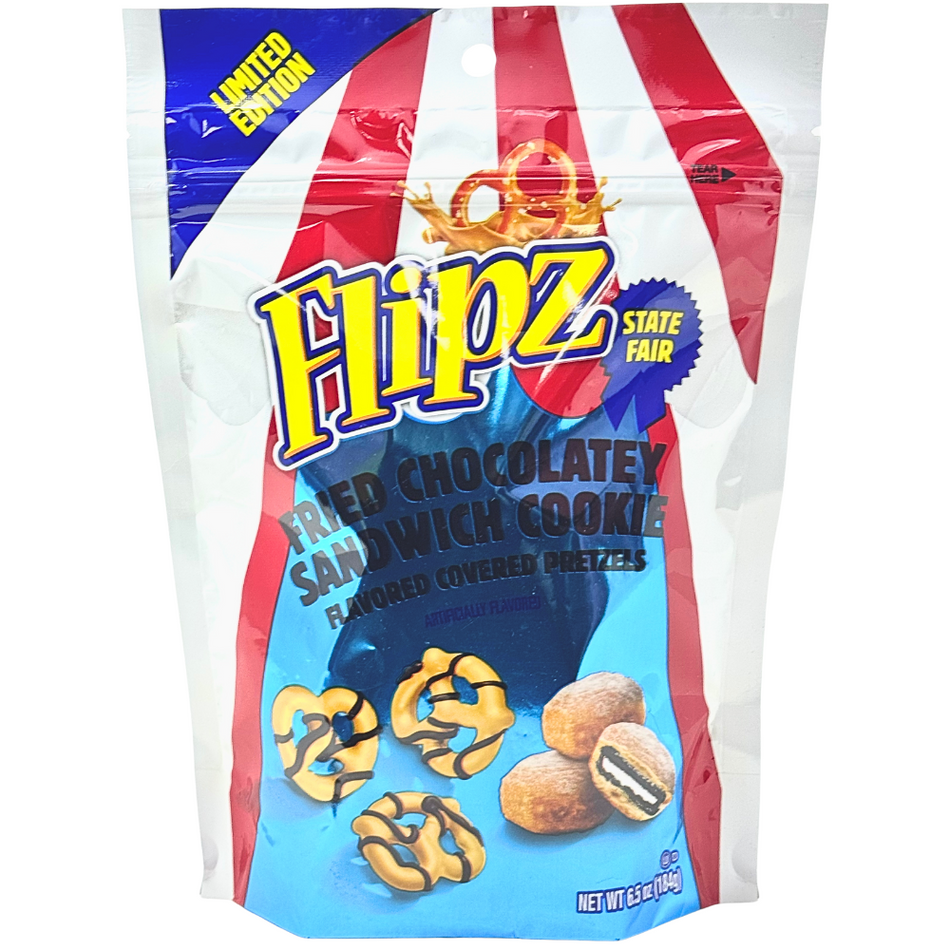 Flipz Fried Chocolatey Sandwich Cookie Pretzels - 6.5oz