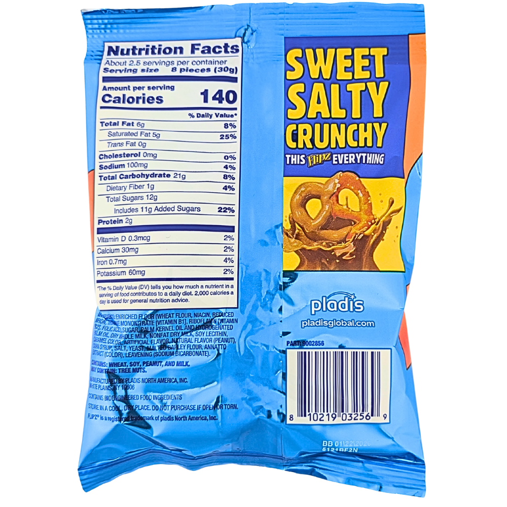 Flipz Peanut Butter Fudge Pretzels - 2.5oz