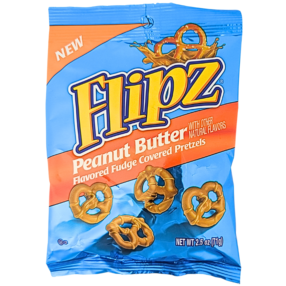 Flipz Peanut Butter Fudge Pretzels - 2.5oz