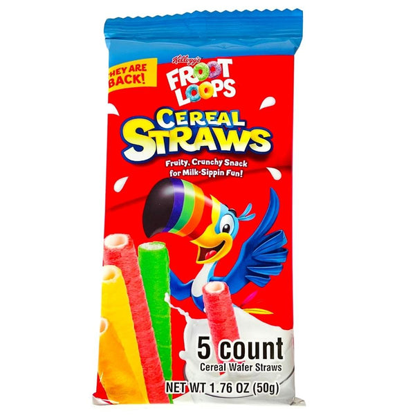 Froot Loops Cereal Straws 5 Pieces - 24 Pack.