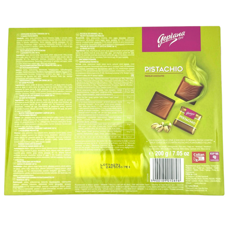 Goplana Premium Pistachio Chocolate 200g - 4 Pack