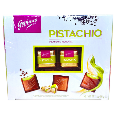 Goplana Premium Pistachio Chocolate 400g - 4 Pack