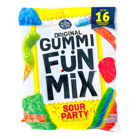 Gummi Fun Mix Sour Party 5oz - 12 Pack