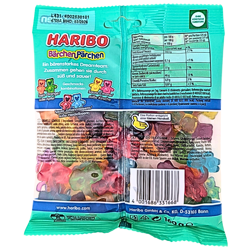 Haribo Barchen Parchen Candy - 160g