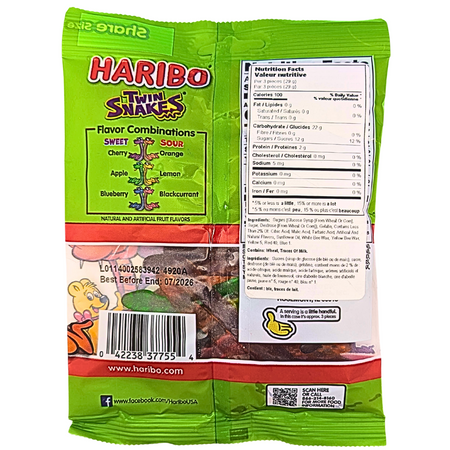 Haribo Twin Snakes Gummi Candy