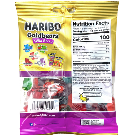 Haribo Wildberry 5oz - 24 Pack