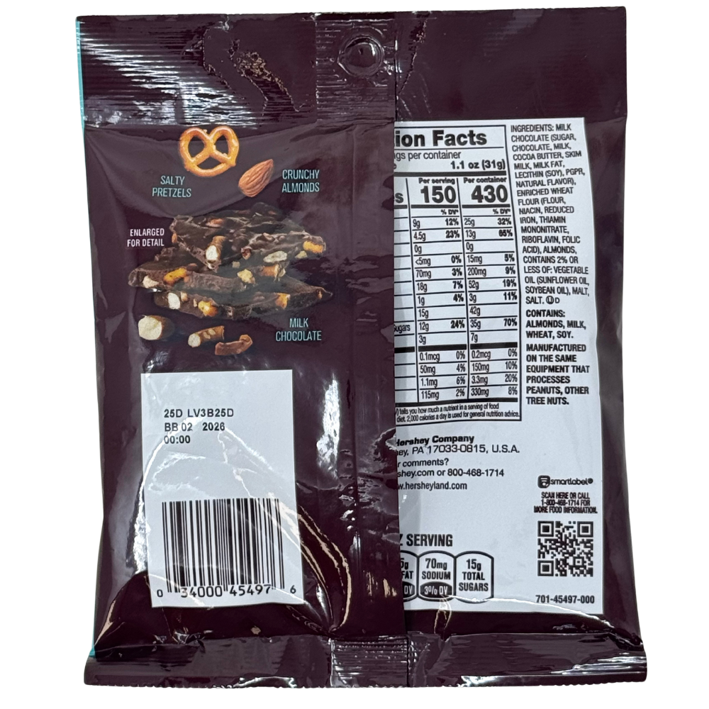 Hershey's Chocolate Bark 3.1oz - 12 Pack