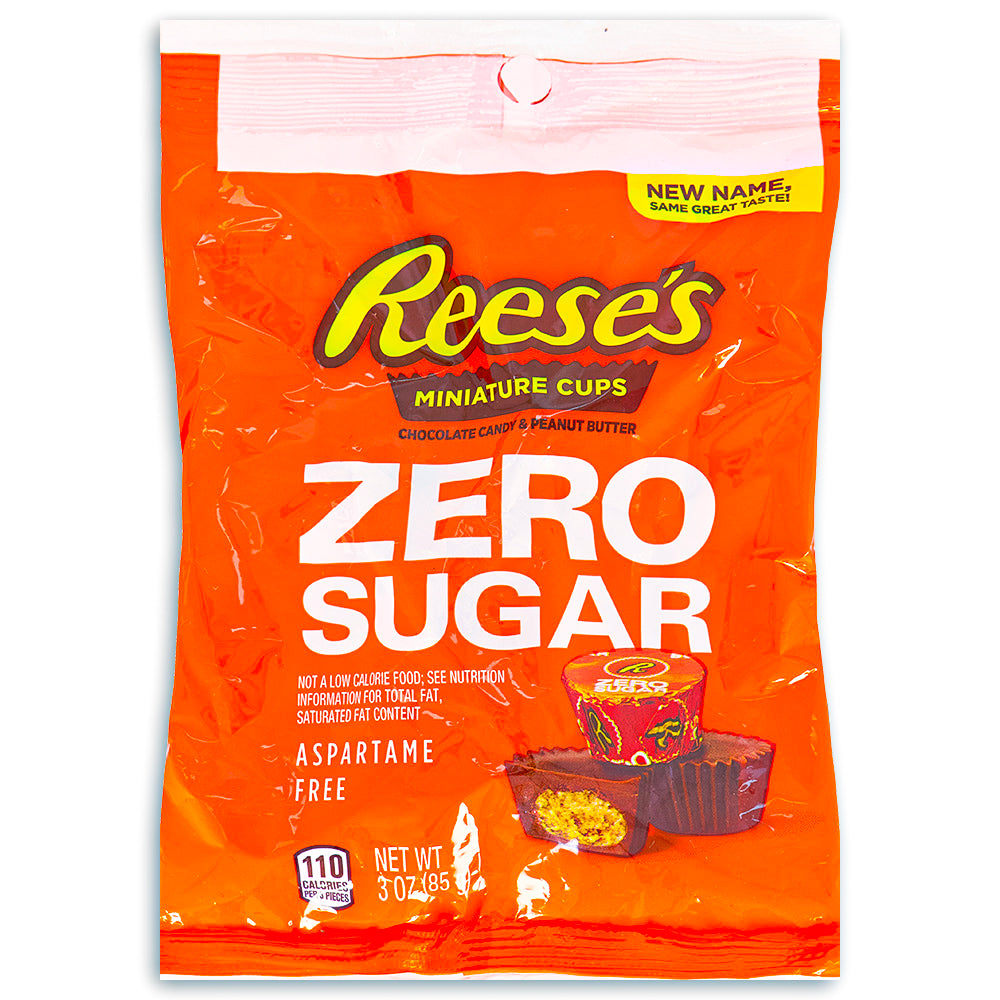 Reese's Sugar Free Peanut Butter Cups Miniatures 3oz 