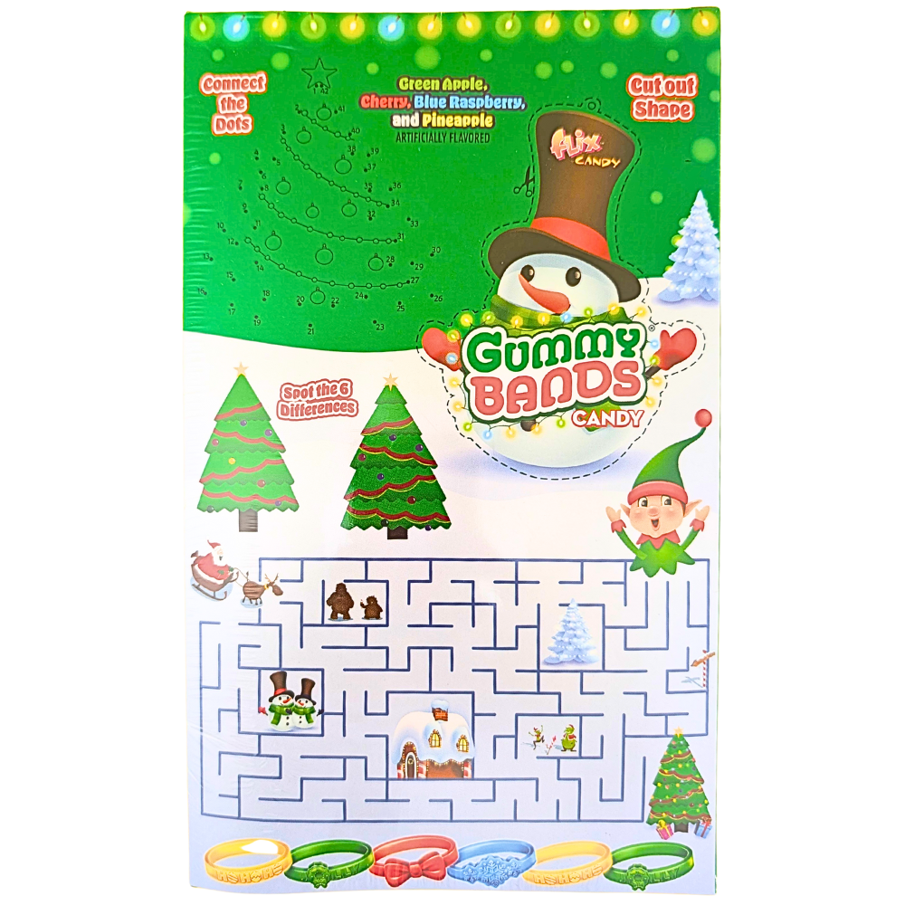 Holiday Gummy Bands Candy - 9.5oz